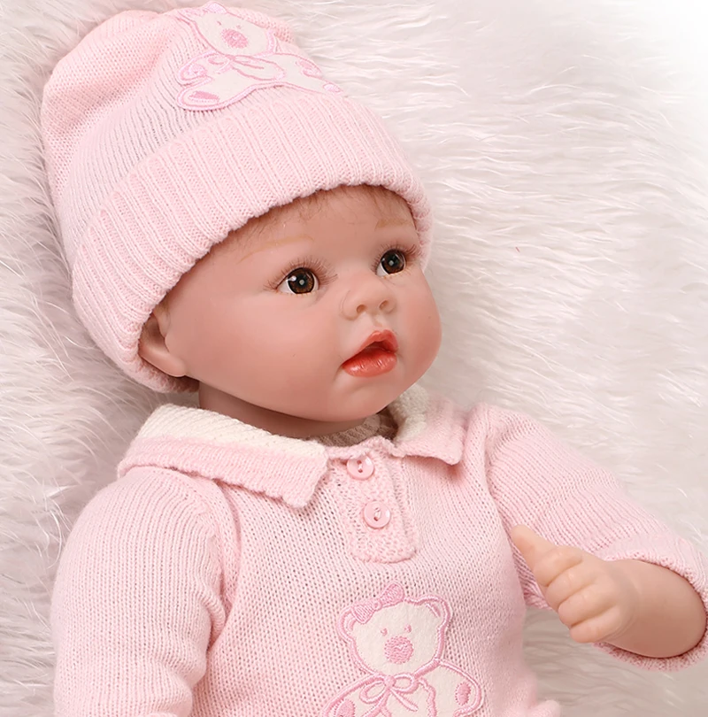 Новые силиконовые куклы reborn baby модные 22 дюйма игрушки для девочек виниловые