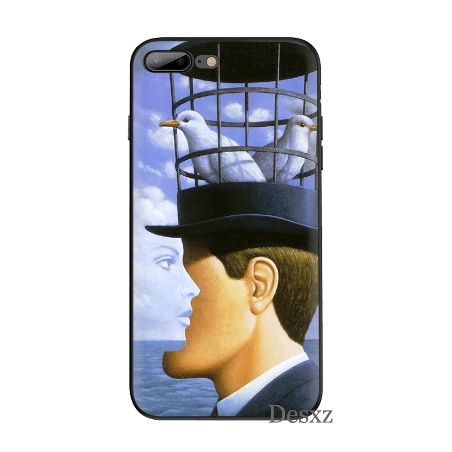 Мобильный чехол для телефона для iPhone 11 Pro XR X XS Max iPhone 6 6S 7 8 Plus 5 5S SE чехол Rene Magritte сумка корпус