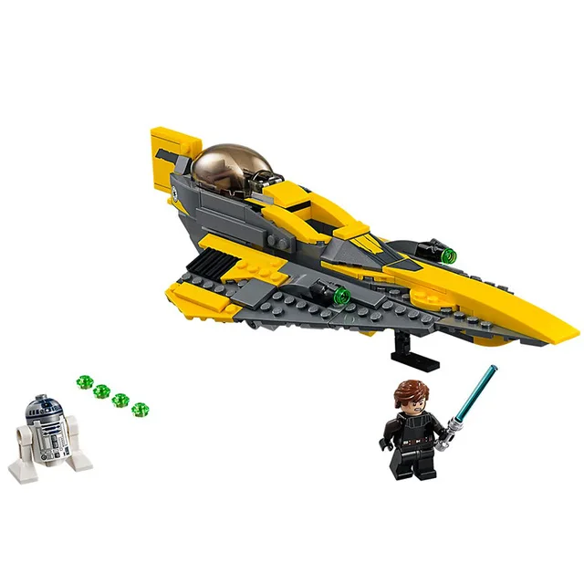 05144 Звездный План серии Legoingly 75214 Анакин джедай боец Набор строительных блоков