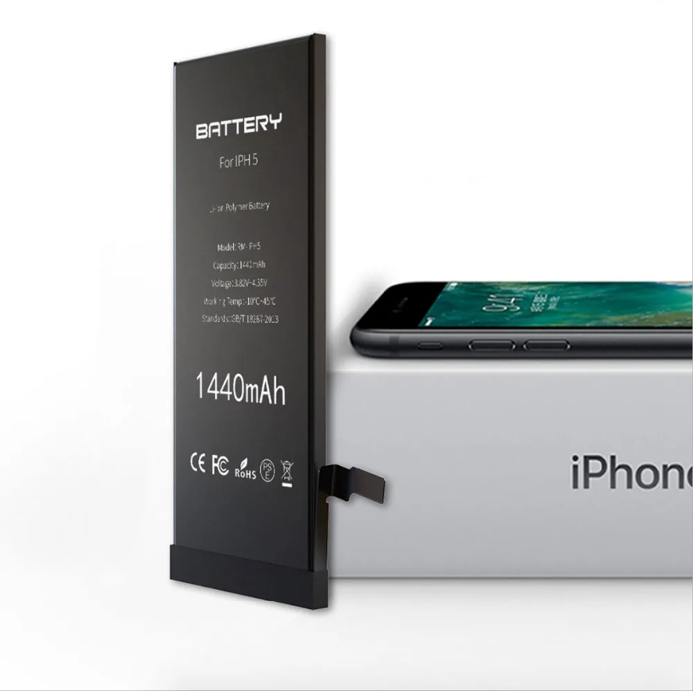 2018 новый оригинальный телефон батарея для iPhone 5 5G реального ёмкость 1440 мАч замена