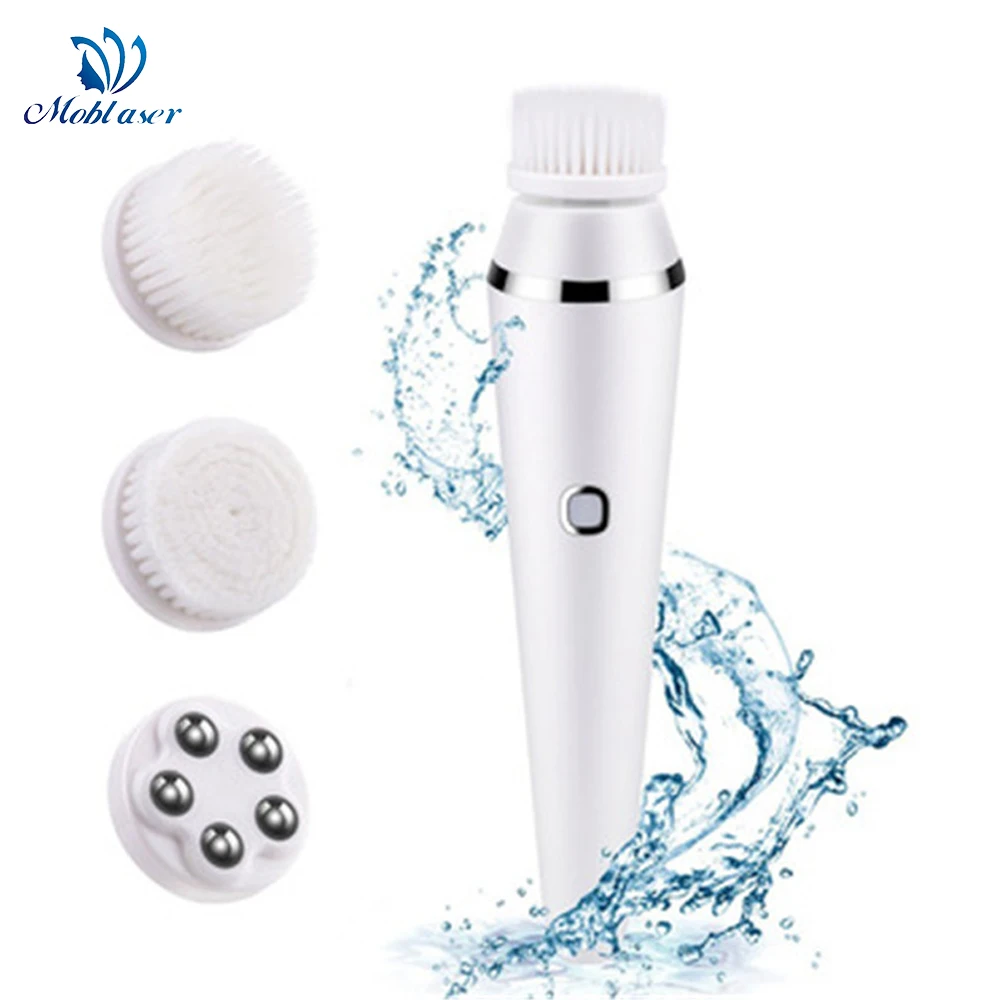 Electric Facial Cleansing Brush3 in 1 Facial Spin Brush Tiktok Portable Luna Mini Massage Waterproof Tightening Deep CleanTool