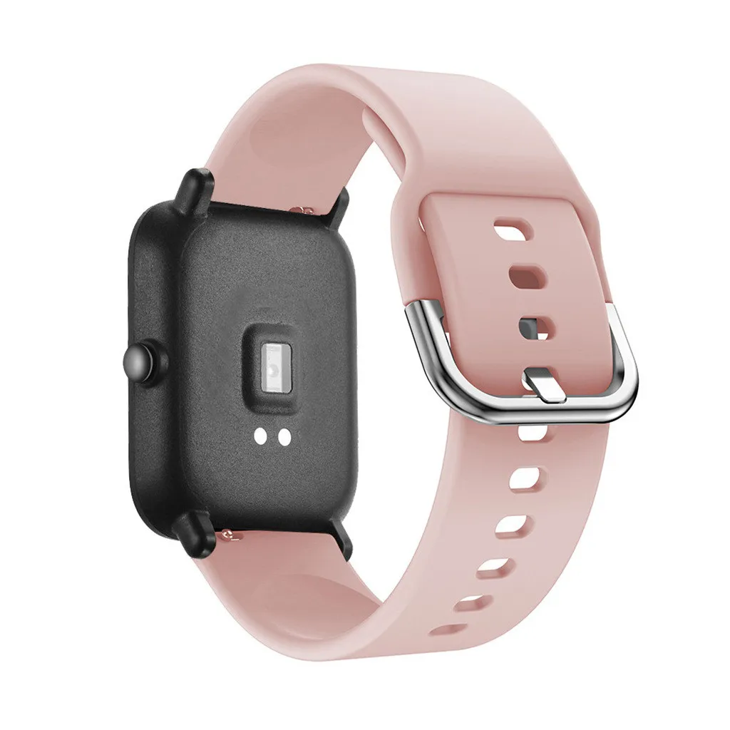 Силиконовый спортивный ремешок для Xiaomi Huami Amazfit Bip Смарт-часы 20 мм сменный Браслет умные аксессуары
