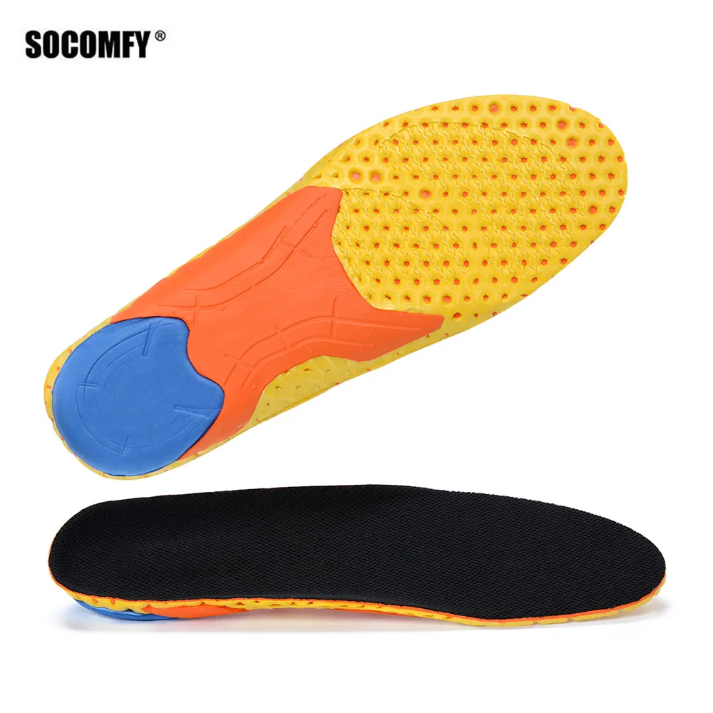 SOCOMFY спортивные стельки высокого качества эластичные дышащие колодки для обуви