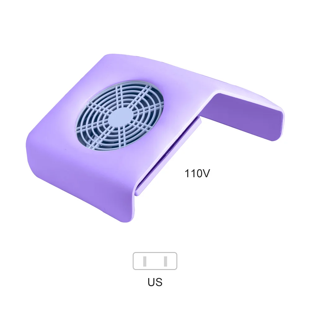 purple 110V US Ladymisty 30 Вт Мощный сборщик пыли для ногтей, вентилятор для маникюра, салонный всасывающий пылесборник, пылесос, вентилятор - Цвет: purple 110V US