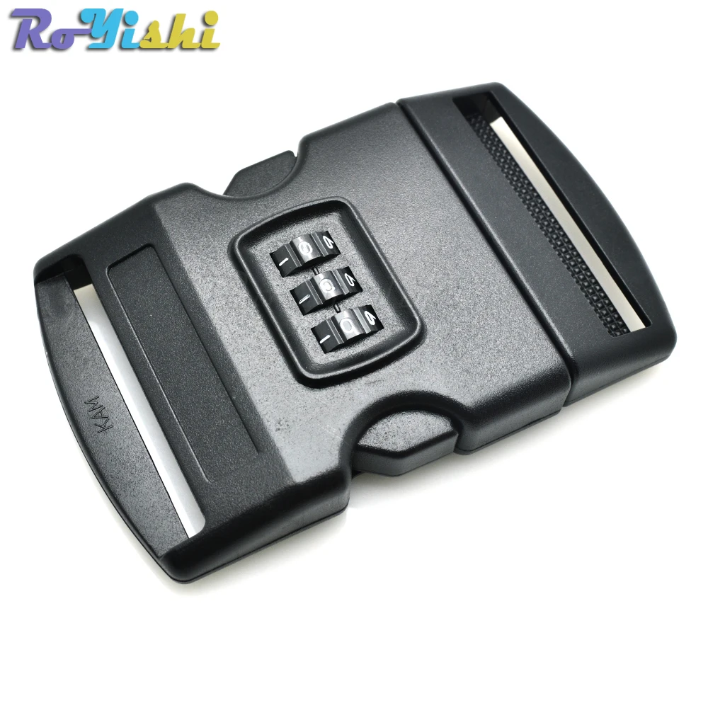

100pcs/pack 2" Webbing Password Safety Detach Buckle Plastic for Travel Luggage Backpack