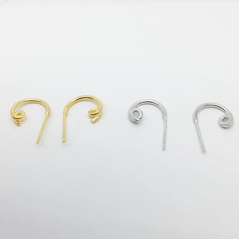 TOTASALLY Hot Stunning Unisex Stud Earrings Fashion Coil Allergy Prevention Young Cool 100% Real 925 Sterling Silver | Украшения и