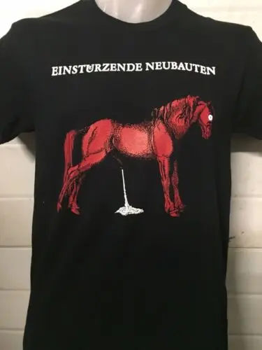 EINSTURZENDE NEUBAUTEN HAUS DE LUGE SHIRT birthday party lydia lunch nick cave2019 fashionable Brand 560%cotton Printed Round Ne | Мужская