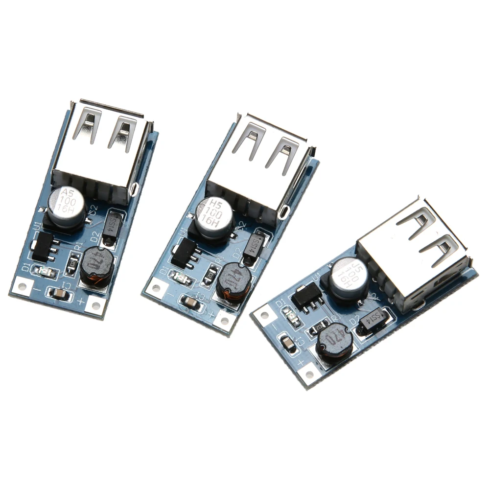 3 шт. DC повышающий наддува модуль USB Мощность Boost схема 0 9 V 5V с Вход Напряжение