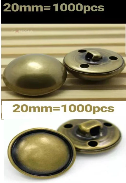 2000 шт./лот Металла Свитер пуговицы кнопки 20 мм (SS-10) | Дом и сад