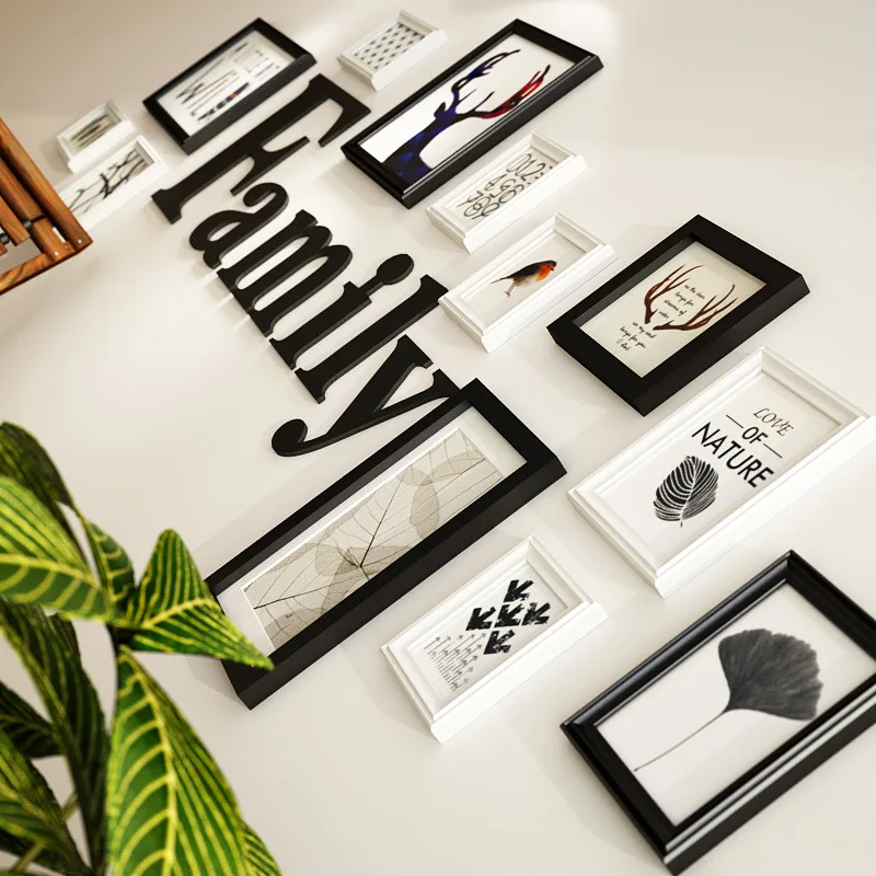 Современная простая фоторамка из твердой древесины Оригинальная Фоторамка для