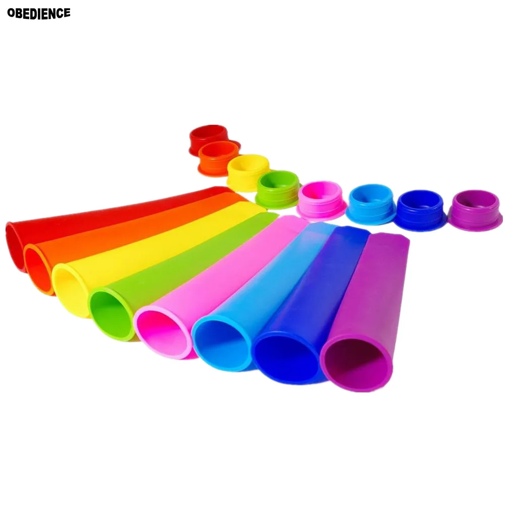 Повиновения силиконовые формы для фруктового льда Форма мороженого с крышкой