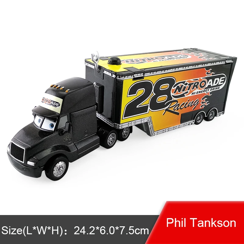 Дисней Pixar тачки 3 Phil Tankson 1:55 литья под давлением модель игрушечного автомобиля