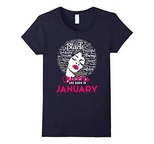 Queens Are Born In January сильная черная женская футболка женские Забавные Рубашки