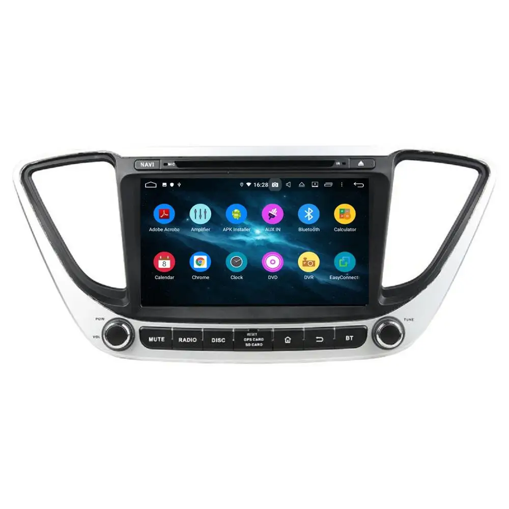 4 Гб + 64 IPS PX6 8 &quotAndroid 10 0 автомобильный DVD плеер для Hyundai Verna Solaris 2017 2018 радио GPS Bluetooth 5
