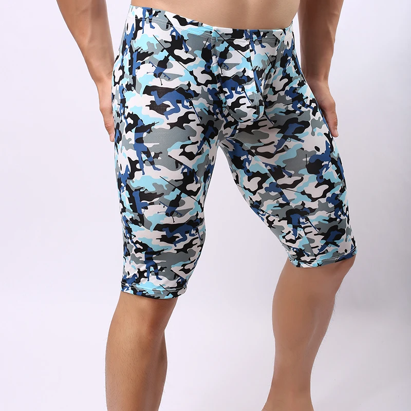 Мужская пижама для фитнеса с камуфляжным принтом размеры S M L | одежда