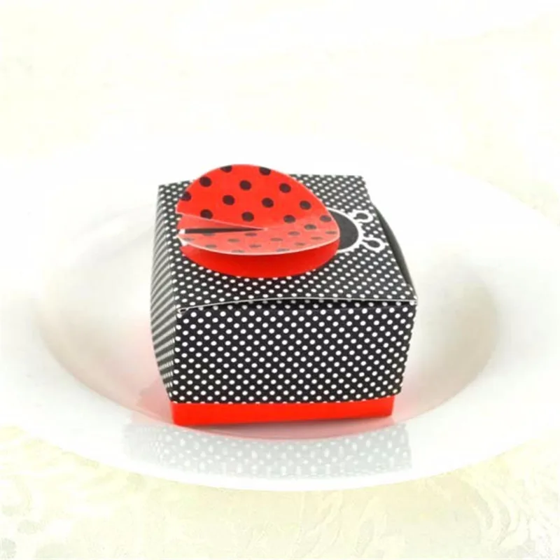 50 шт./лот подарочные коробки с героями мультфильмов божья коровка для детей