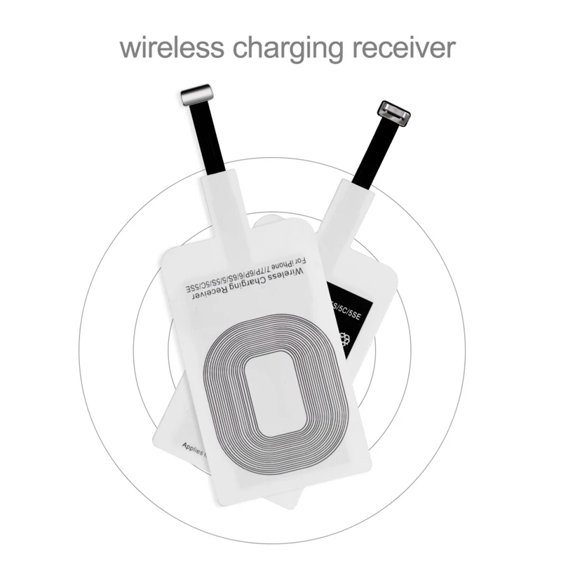 QI приемник беспроводного зарядного устройства для iPhone X XS 7 6 8 Plus Универсальный