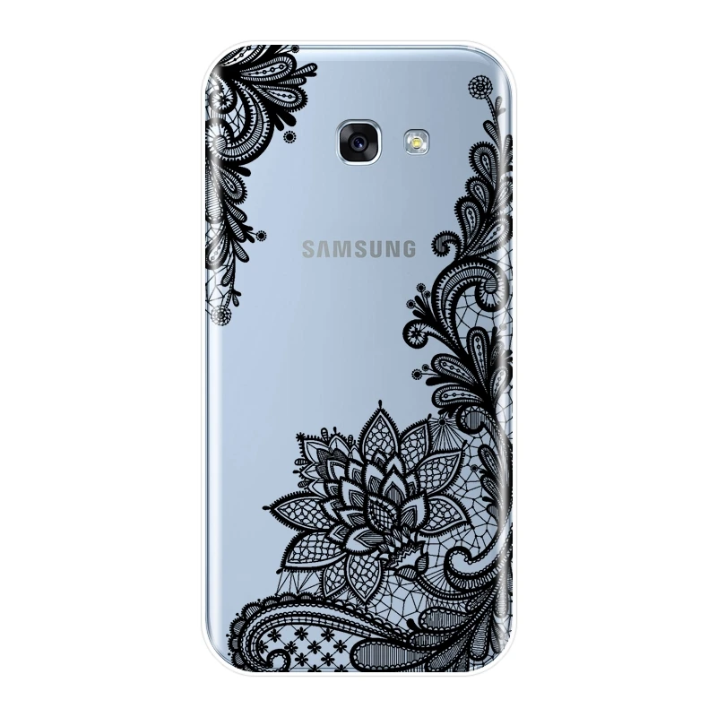 Эстетический кружевной сексуальный чехол для телефона Samsung Galaxy A6 A8 Plus 2018 A5 A7