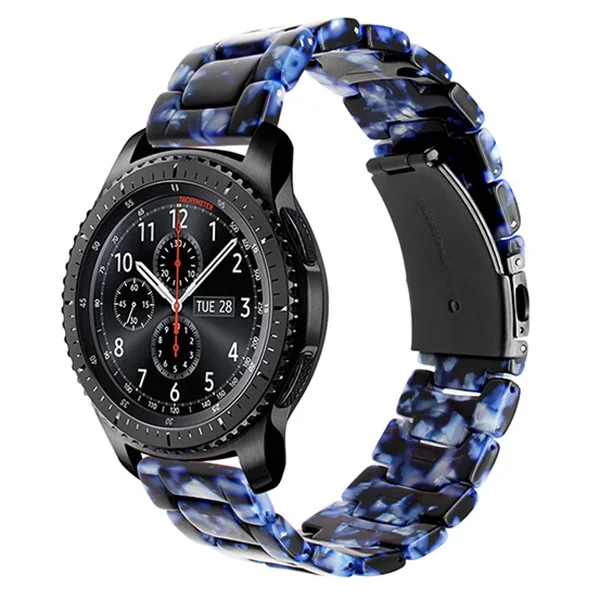 Быстросъемный ремешок для часов из смолы для samsung gear S3 Classic Frontier SM-R760/R770 ремешок для часов из нержавеющей стали с пряжкой