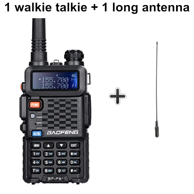 Add a 38cm antenna Baofeng BF-F8+ Обновленная новая портативная рация полицейская двухсторонняя рация Pofung F8+ 5 Вт UHF VHF Двухдиапазонная наружная радиоприемопередатчик - Цвет: Add a 38cm antenna