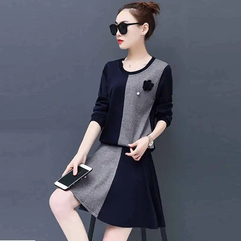 2019 Новое поступление весенние женские комплекты из двух предметов с круглым