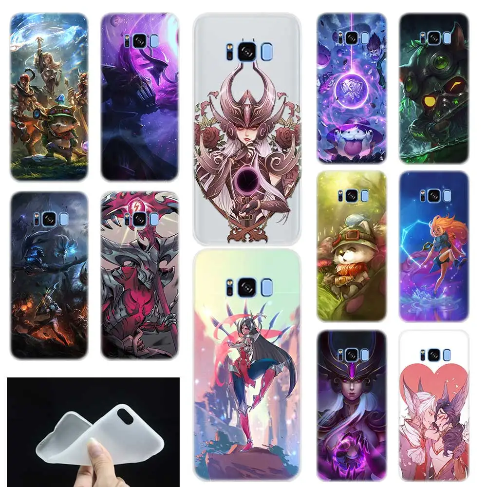 Мягкий ТПУ силиконовый чехол накладка с рисунком Легенды Teemo для Samsung Galaxy S7edge S8 S9