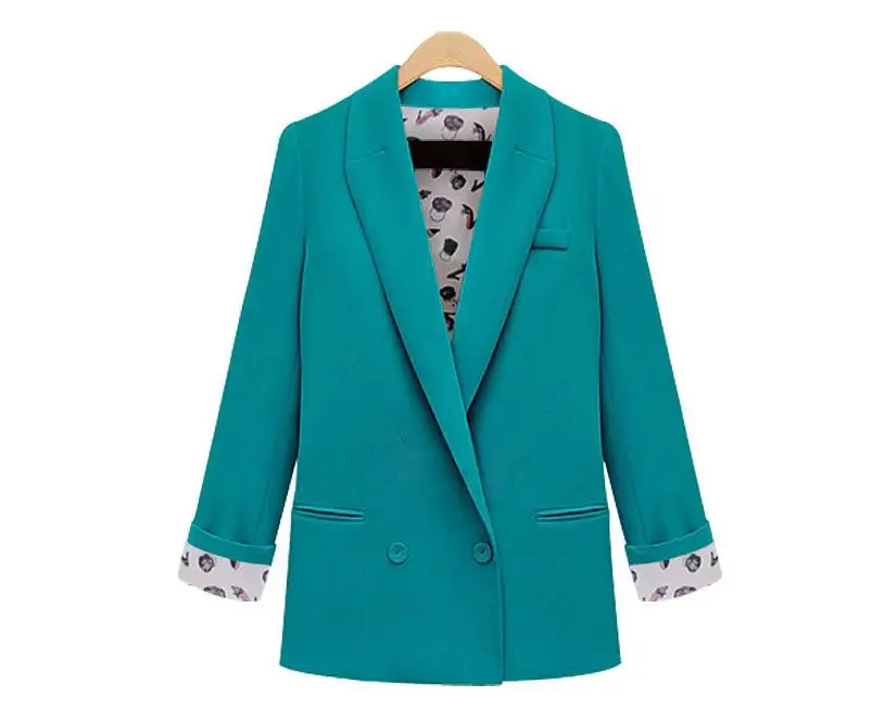 

new spring autumn suit jacket female loose Blazer Women long Sleeve Boyfriend Jackets plus size
