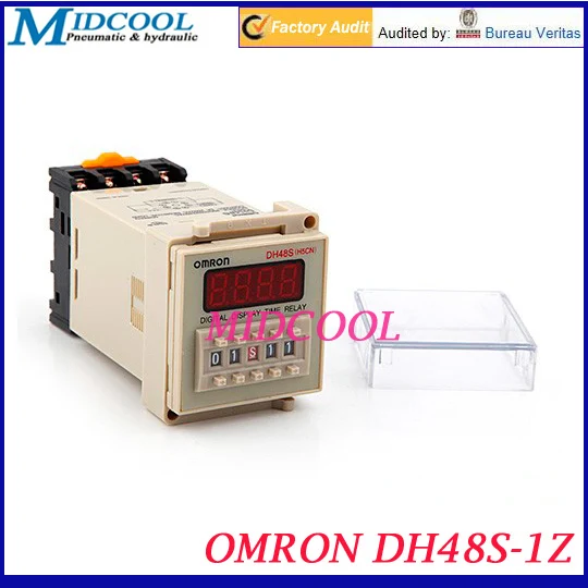OMRON DH48S-1Z 1 2 светодиодный 4-значное светодиодное Цифровое реле таймера AC 220V |