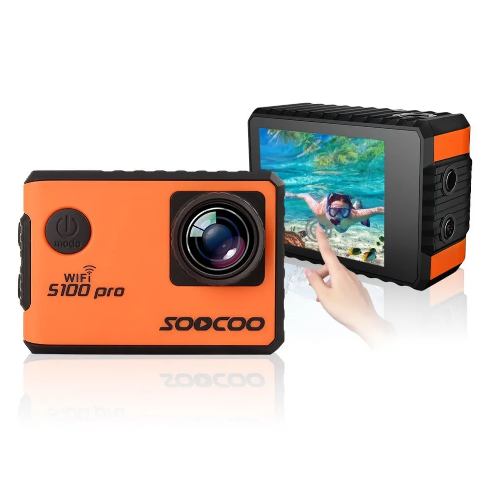 Soocoo на S100PRO Wi-Fi 4К спорт камера с сенсорным экраном Встроенный гироскоп GPS
