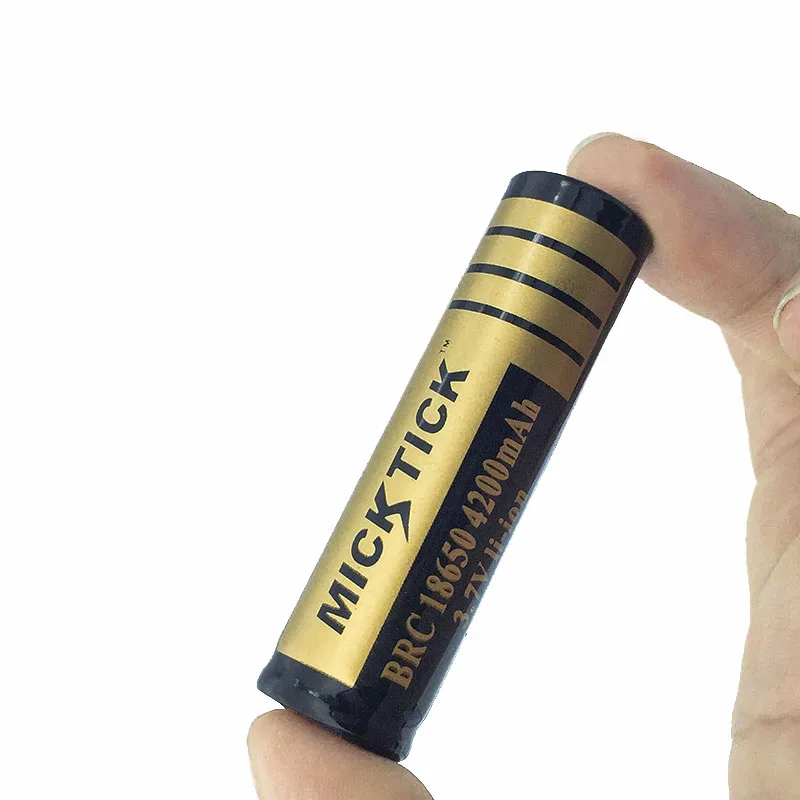 2 шт. 3 7 в 18650 4200 мАч батареи батарея MICKTICK литий-ионный аккумулятор большой емкости