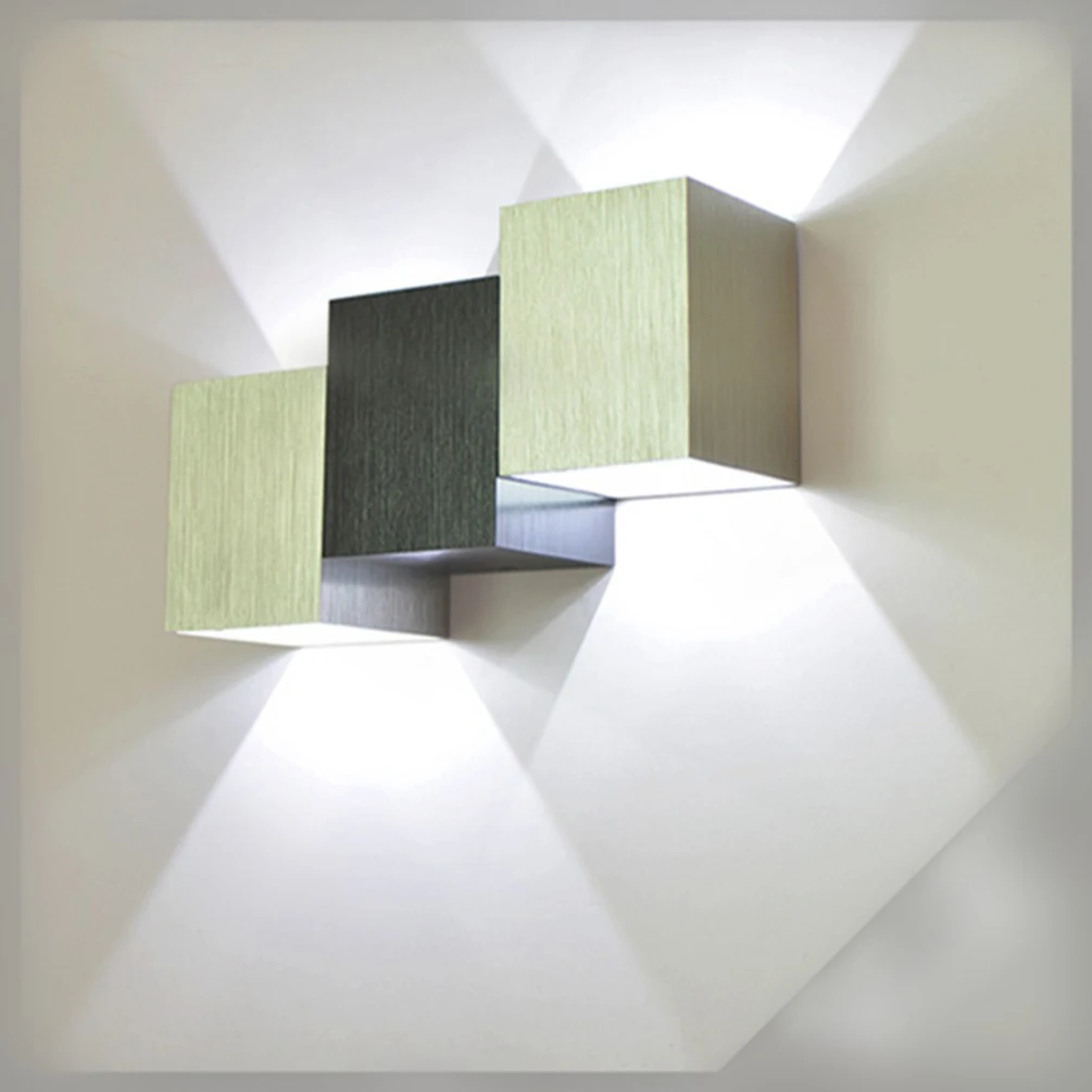 Стильная настенная компактная Светодиодная лампа LEDGLE кубический комнатный