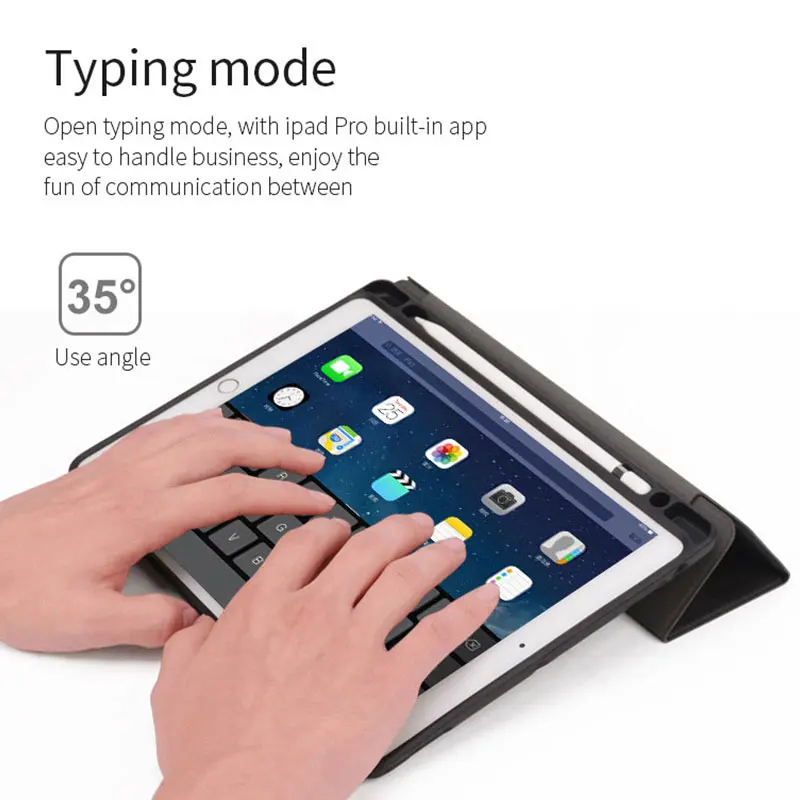 Роскошный мягкий кожаный чехол подставка для iPad 9 7 2018 A1893 чехлы планшетов Apple ipad Pro