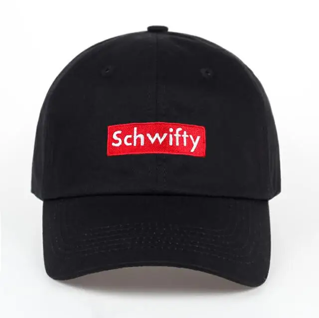 Хлопок Получить Schwifty Кепка Рик и Морти папа шляпа Schwifty бренд унисекс вышивка без Структура Бейсбол Кепки аниме Snapback - Цвет: Черный