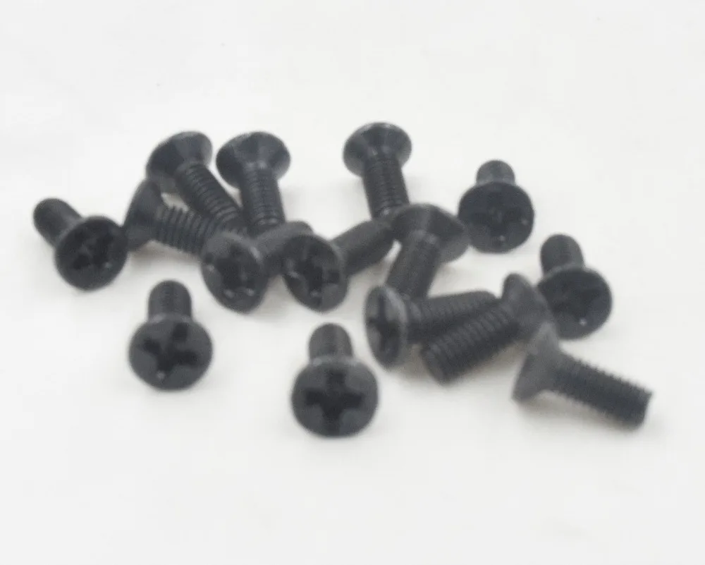 

100Pcs M2 M2.5 M3 KM Black Countersunk Head Machine Screws