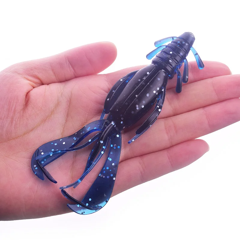 2 шт., силиконовые рыболовные приманки, 100 мм, 10,5 г, Мягкая приманка, искусственная соль, запах, приманка, Crazy Flapper, воблеры для ловли карпа, рыболовные снасти