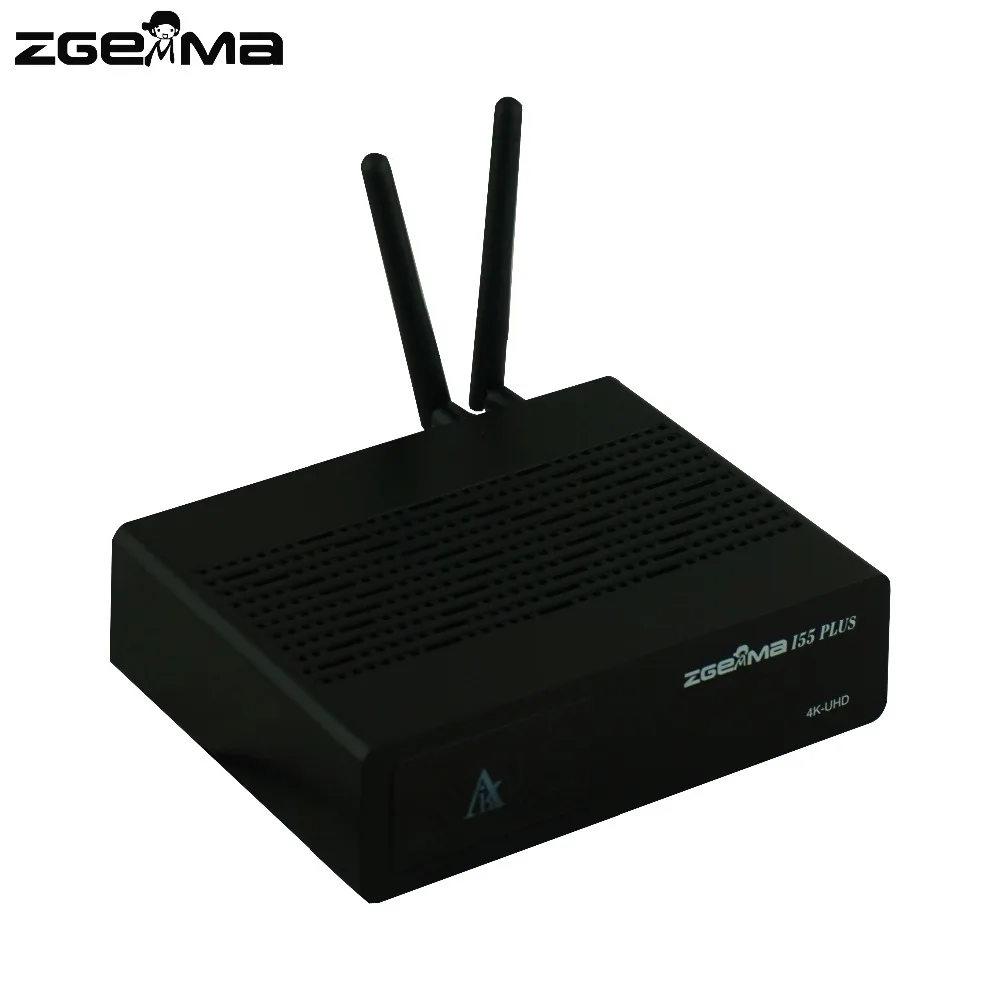 2 шт./лот Новинка 4K UHD IPTV Box ZGEMMA i55 Plus Linux OS E2 H.265/HEVC мультистрим со встроенным WiFi |