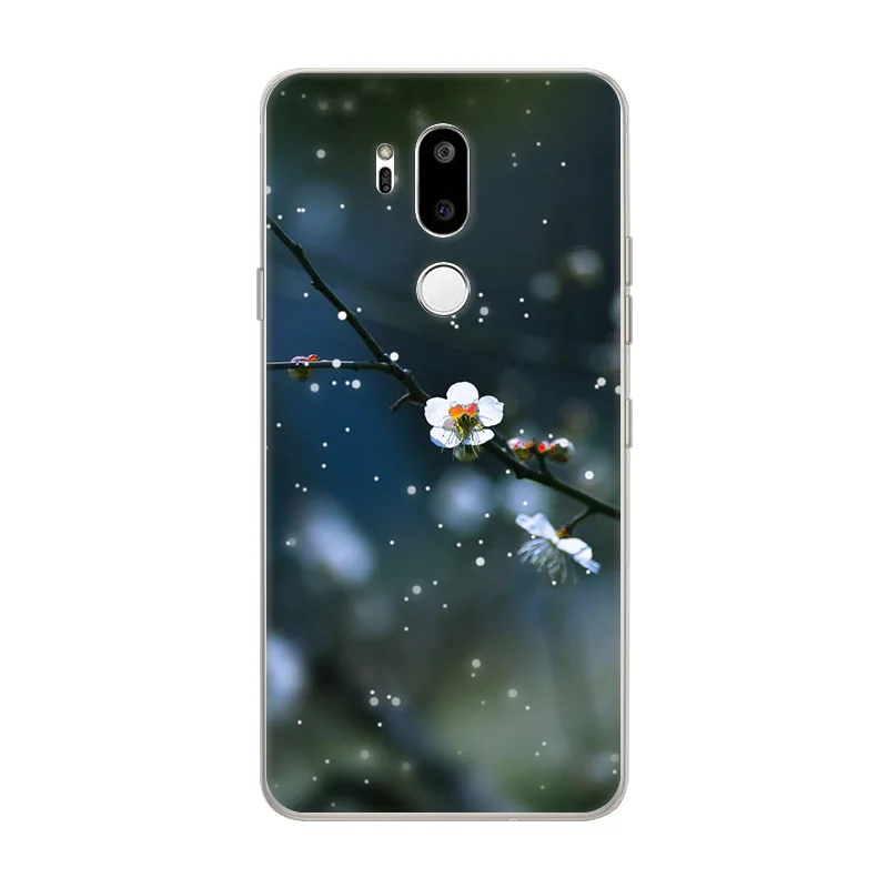 Для LG G7 чехол ThinQ LGG7 чехол милый кот твердый пластиковый чехол на заднюю панель для LG G7 ThinQ чехол для телефона мультфильм рыба PC Funda для LG G 7