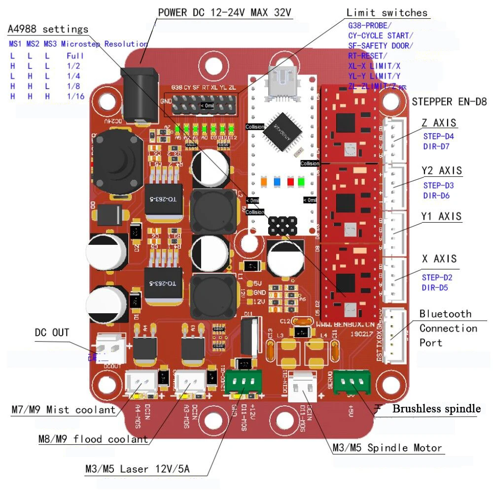 Фрезерный станок с ЧПУ DIY 3018 ER11 GRBL управление DIY станок с ЧПУ 3 оси PCB фрезерный станок деревянный фрезерный станок лазерный гравировальный станок