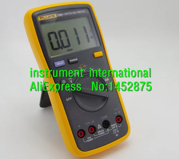 FLUKE 15B + цифровой мультиметр тестовый er DMM с тестовыми проводами TL75 мягкий чехол
