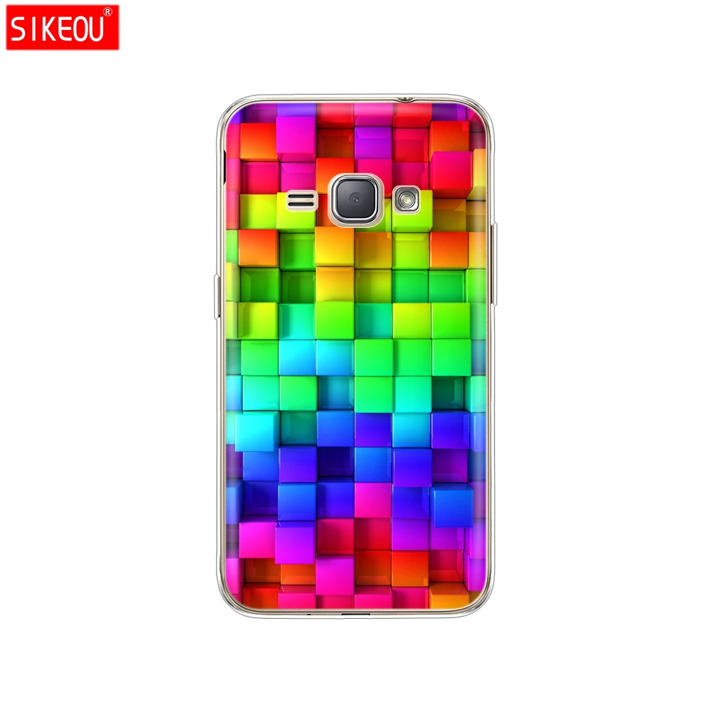 12091 Мягкий ТПУ чехол для Samsung Galaxy J1 J120 J120F SM-J120F задняя крышка 360 полная защитная Печать Прозрачный чехол цветок - Цвет: 12091