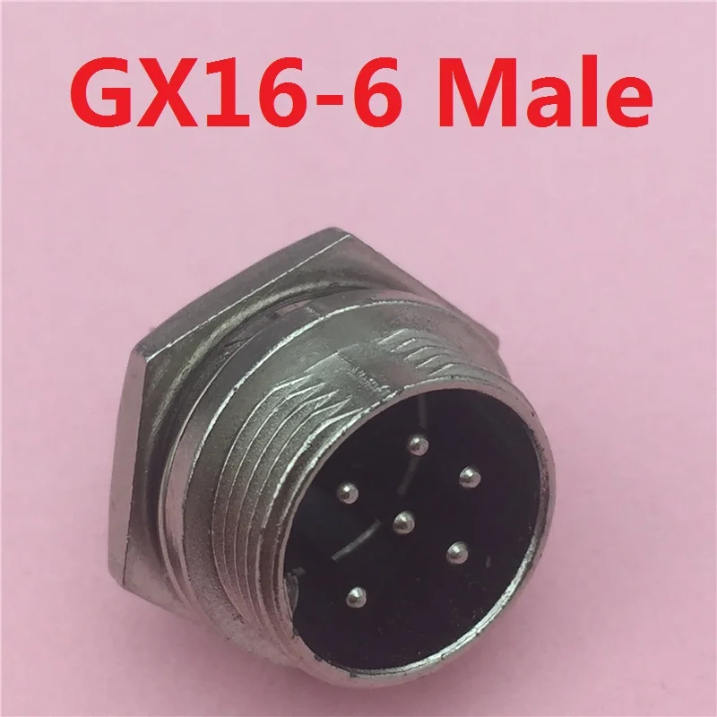 1 шт. GX16 6 Pin Мужской круговой разъем диаметром 16 мм проволочная панель авиационный