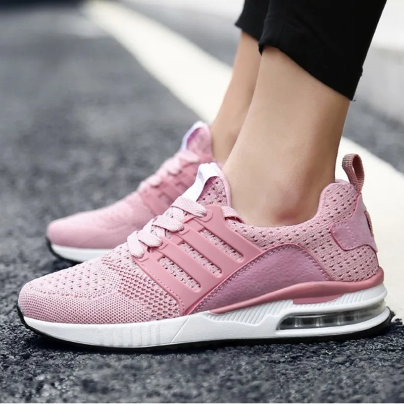 Беговые кроссовки для женщин амортизирующая дышащая обувь унисекс уличная