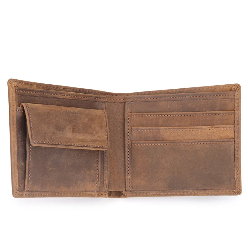 2018 New Men Genuine Leather Short Wallets Vintage Clutch Bags | Багаж и сумки