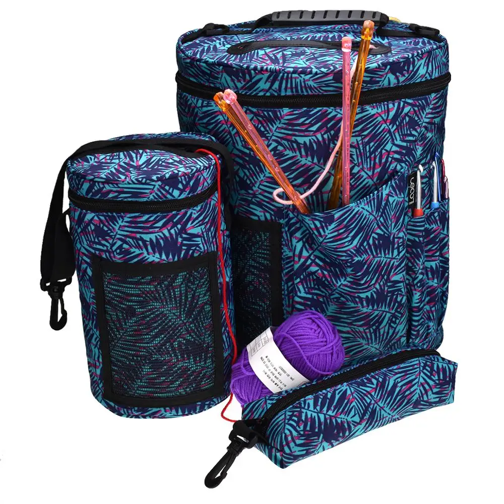 Сумка для хранения пряжи чехол барабан женщин подходит всех аксессуаров вязания