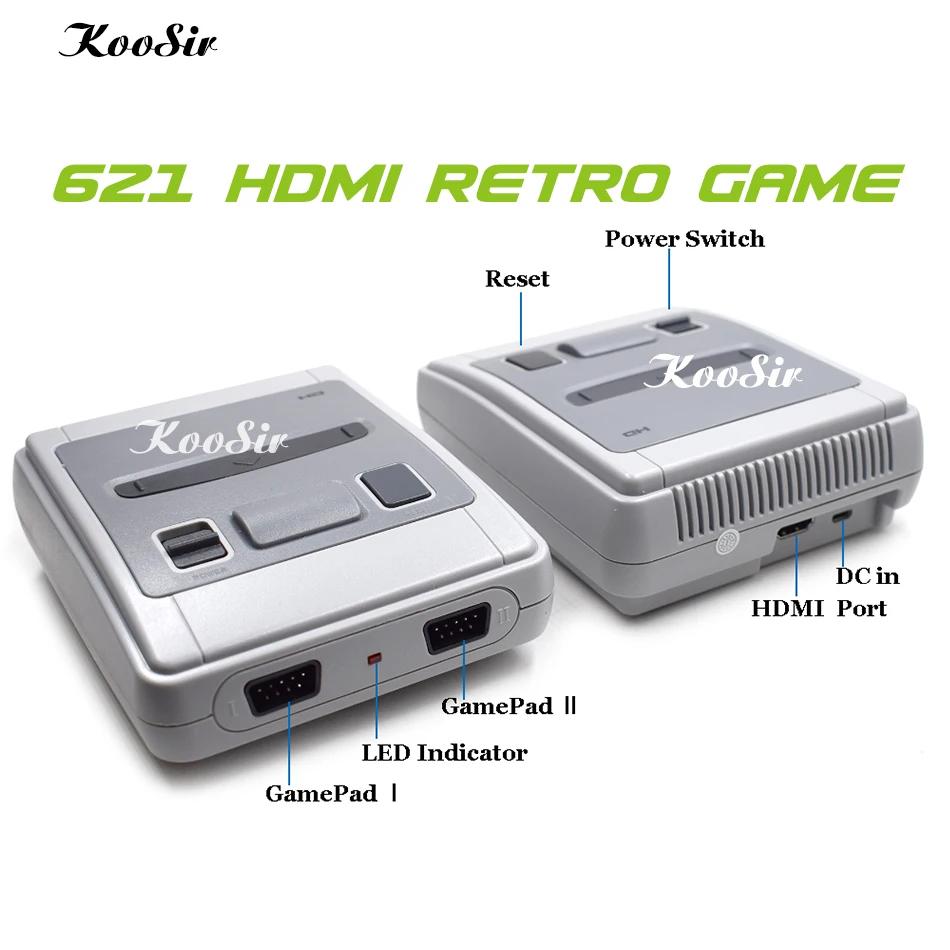 Супер HD HDMI Мини SNES Ретро игра классический ручной Видео игровой плеер ТВ игровая консоль встроенные 621 игр