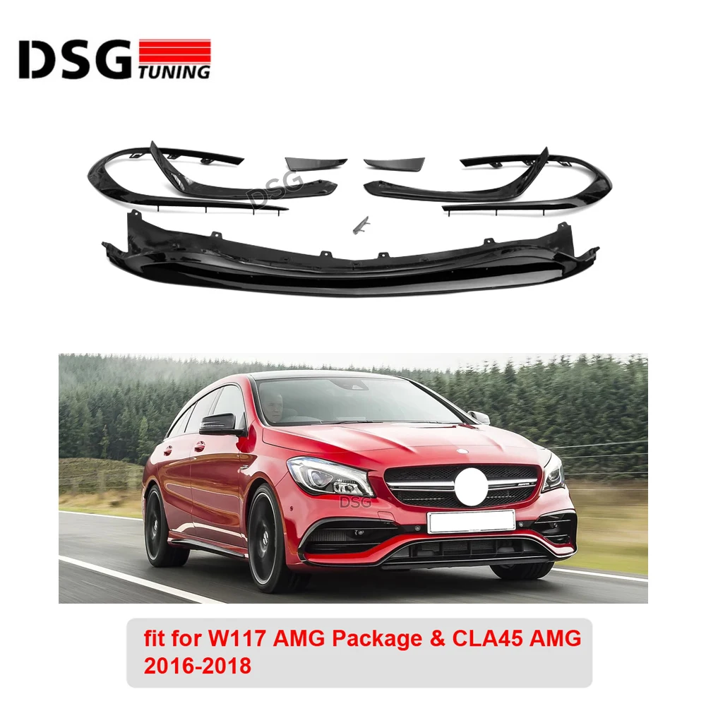 8 шт./компл. материалов АБС переднего бампера для Mercedes Benz CLA класс W117 CLA200 CLA250 CLA260 CLA45