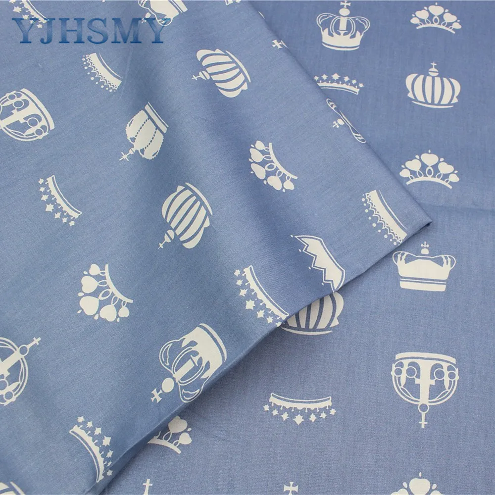 YJHSMY 177281 хлопковая ткань с короной ширина 50x160 см/шт набор постельного белья ручной