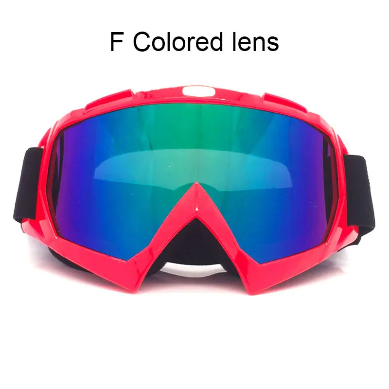 F Colored lens Nordson, уличные мотоциклетные очки, спортивные, для шоссейных гонок, ранец, мотоцикл, мото, для грязного велосипеда, очки для гонок, лыж, ветрозащитные очки - Цвет: F Colored lens