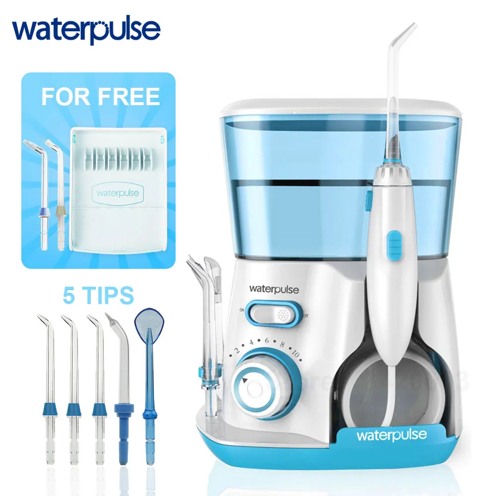 Ирригатор для полости рта Waterpulse V300 800 мл с 7 насадками|Держатель зубной нити| |