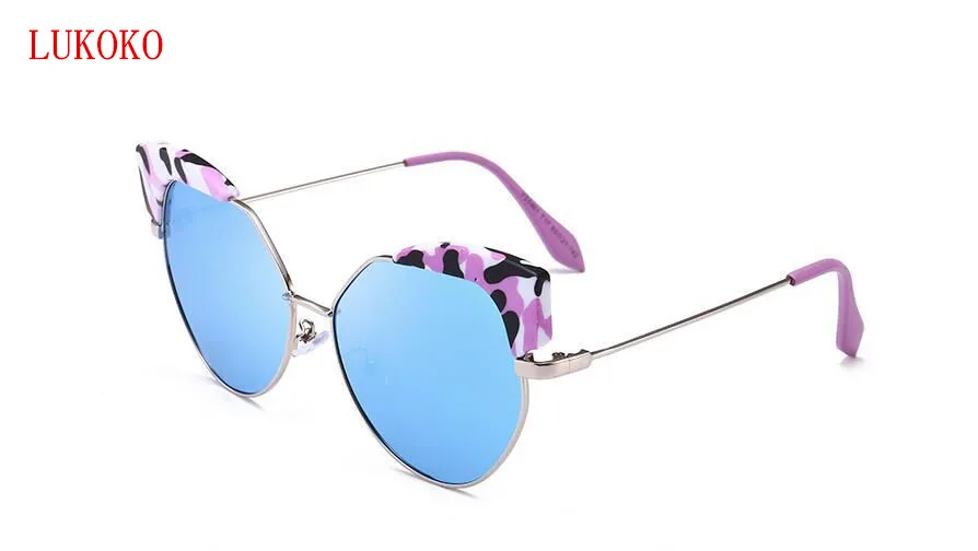 LKK 2018 new fashion trend cat ear polygonal sunglasses men and women must wear polarized UV400 | Аксессуары для одежды